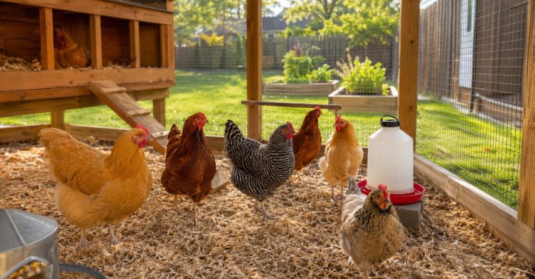 Beginner-friendly backyard chicken coop with family-friendly hens in a clean US homestead yard